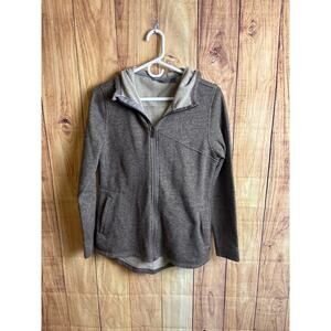 Toad & Co Full Zip Hoodie Women's Heathered Brown Size S